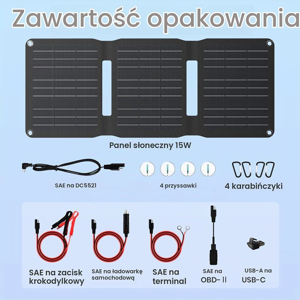 FlexSolar saulės akumuliatoriaus įkroviklis 15 W 12 V B0FX9LFG