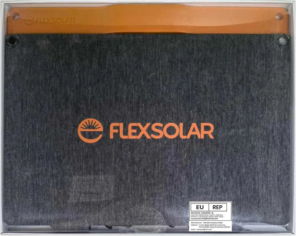 FlexSolar saulės įkroviklis 20 W, IP67, USB-A ir USB-C jungtys, nešiojamas, sulankstomas, HDS20