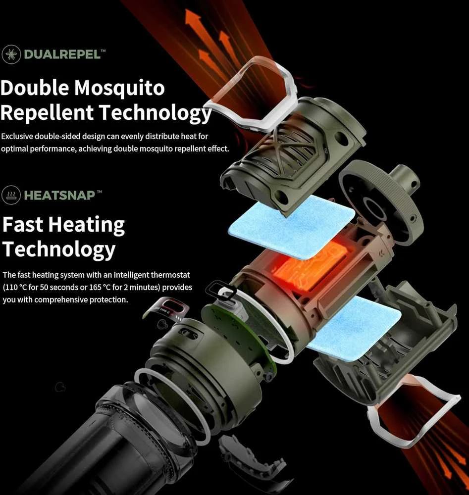 Portable mosquito repellent 3-in-1 Flextail Tiny Repel S (žalias)