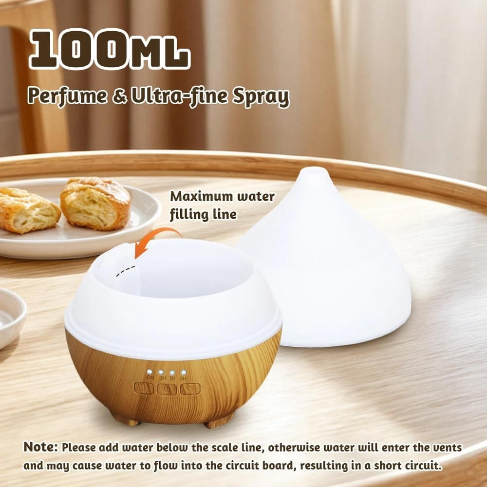flintronic ultragarsinis aromaterapinis difuzorius ir oro drėkintuvas 100 ml F1EU-4825700