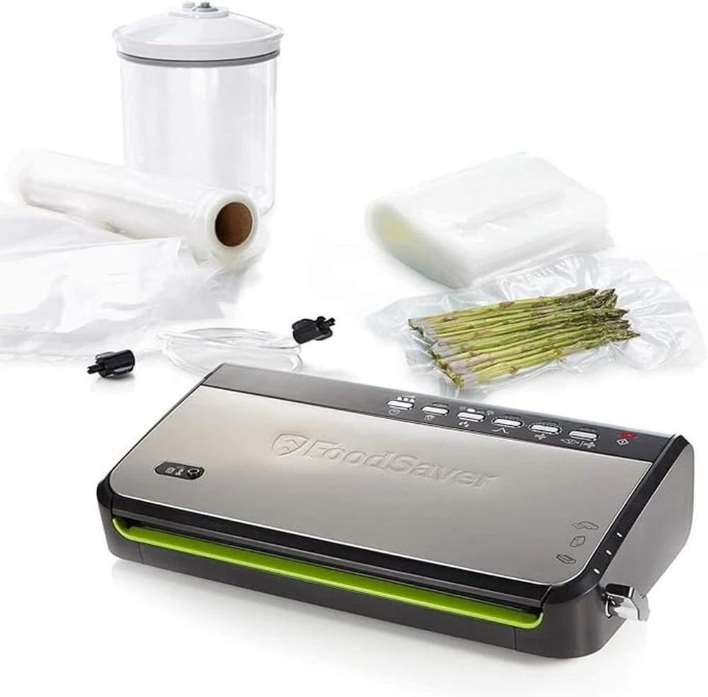 Food Saver Vakuumavimo Aparatas - Foodsaver Ffs005x 0.5 Mbar Juodas Nerūdijančio Plieno