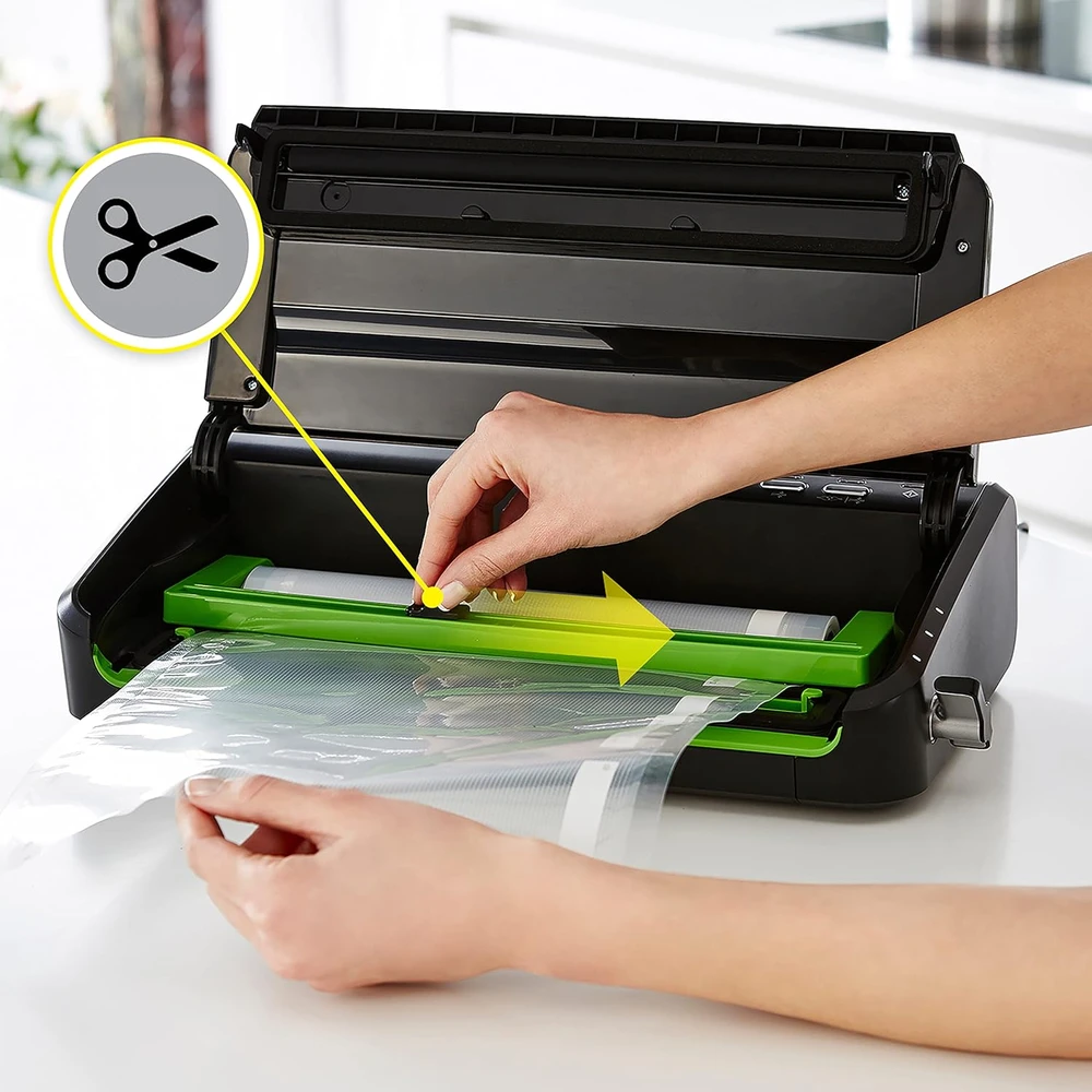 Food Saver Vakuumavimo Aparatas - Foodsaver Ffs005x 0.5 Mbar Juodas Nerūdijančio Plieno