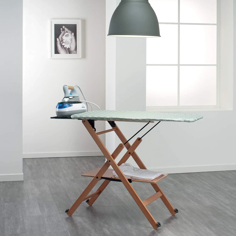 Foppapedretti medinė reguliuojama lyginimo lenta, riešutmedžio spalva, 150 x 50 cm