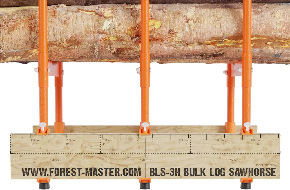 Forest Master rąstų pjovimo ožys 250 kg su trimis savaiminio fiksavimo grandinėmis BLS-3H