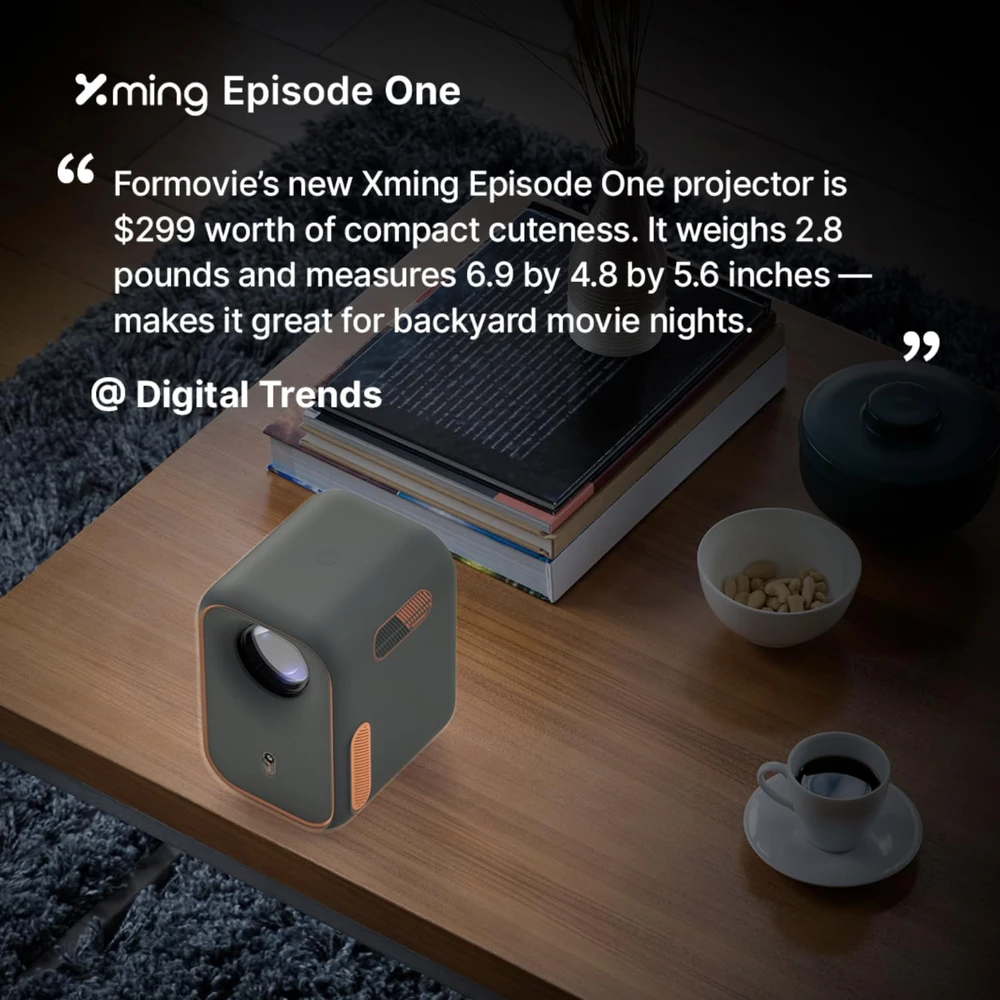 Formovie nešiojamasis projektorius Full HD 1080p su Google TV ir Bluetooth FM-XM-EP1