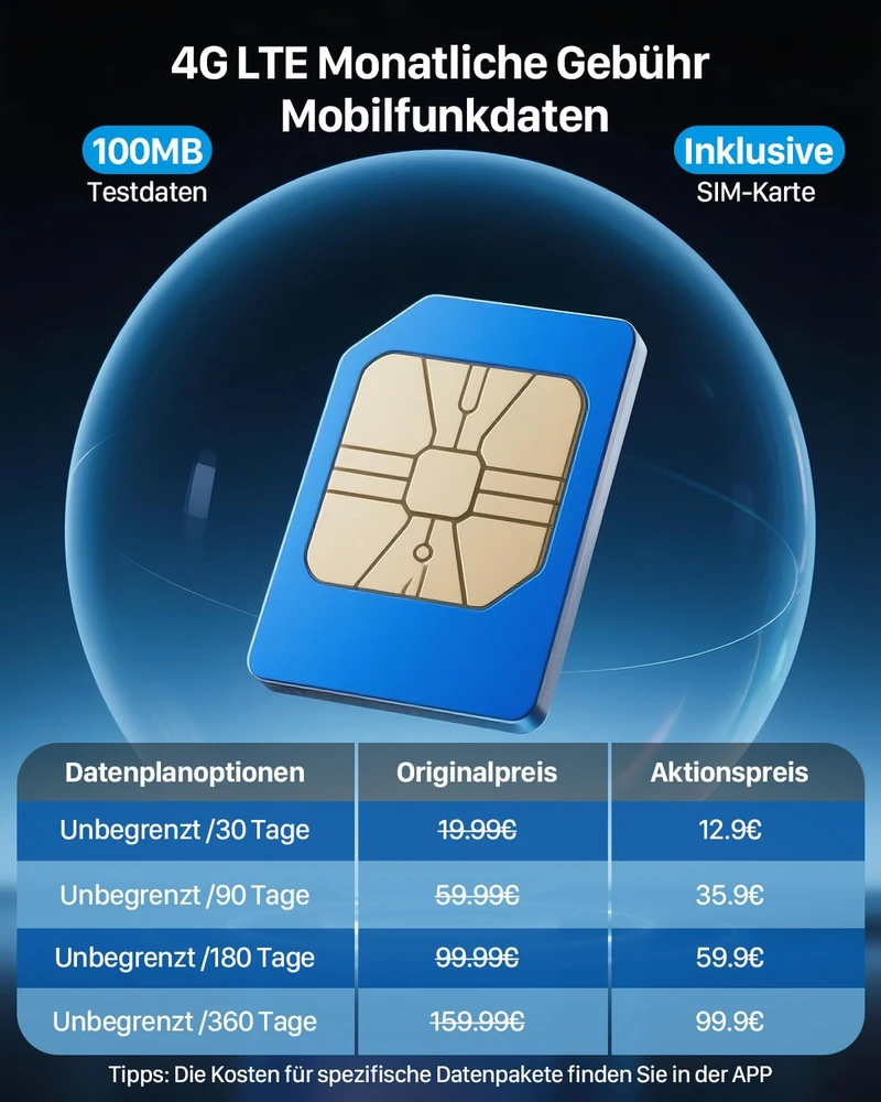 FOSSENXE 4G lauko apsaugos kamera su saulės baterija, 2K 4 MP PTZ, SIM kortelė, 64 GB atmintis, IP66, PIR judesio jutiklis, F15