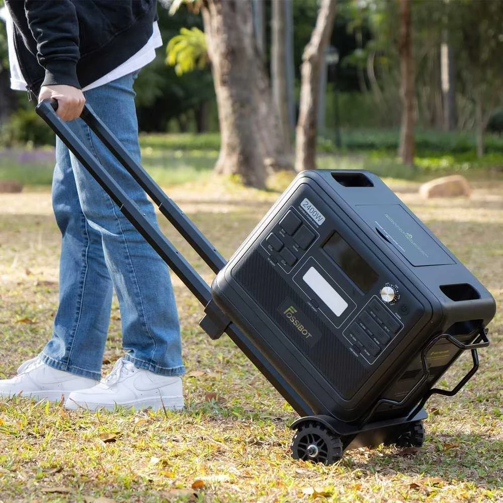 FOSSiBOT nešiojama elektros stotis 2400 W 2048 Wh LiFePO4 su AC išėjimais F2400