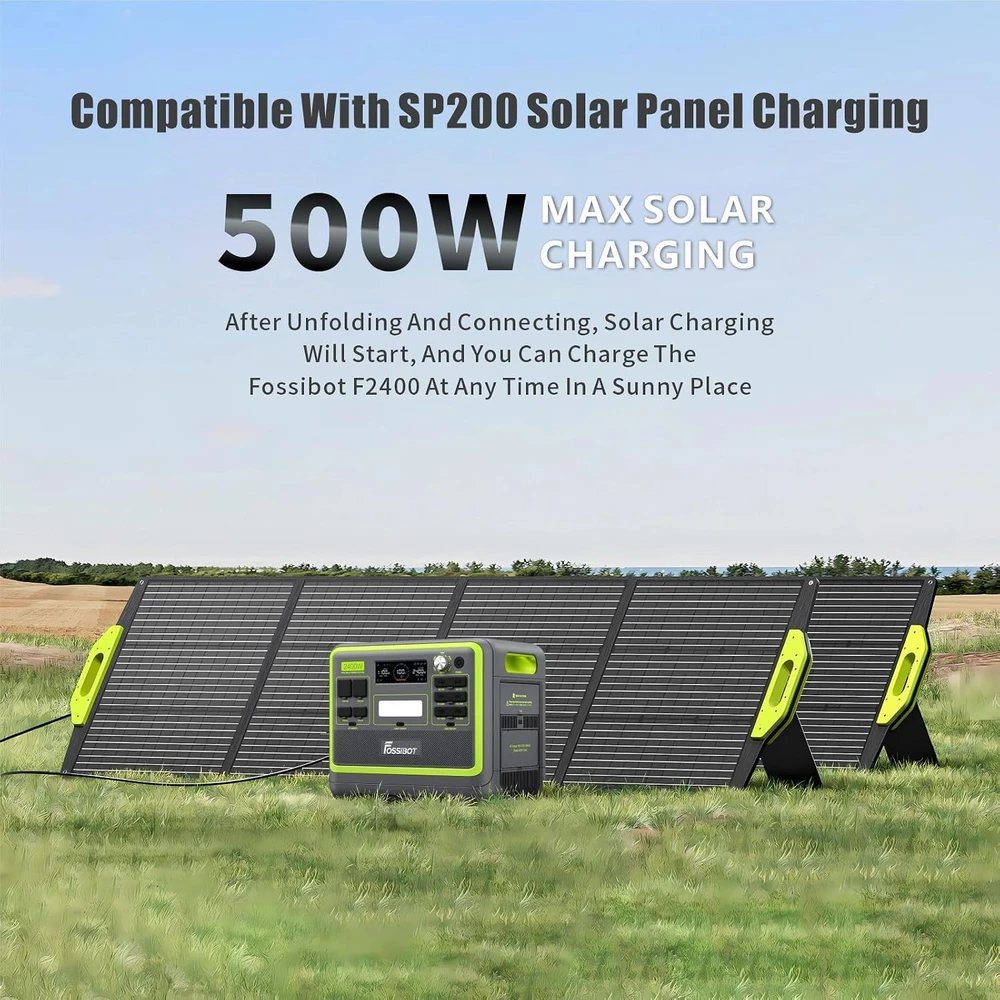FOSSiBOT nešiojamoji energijos stotelė 2048 Wh LiFePO4 2400 W F2400-EU