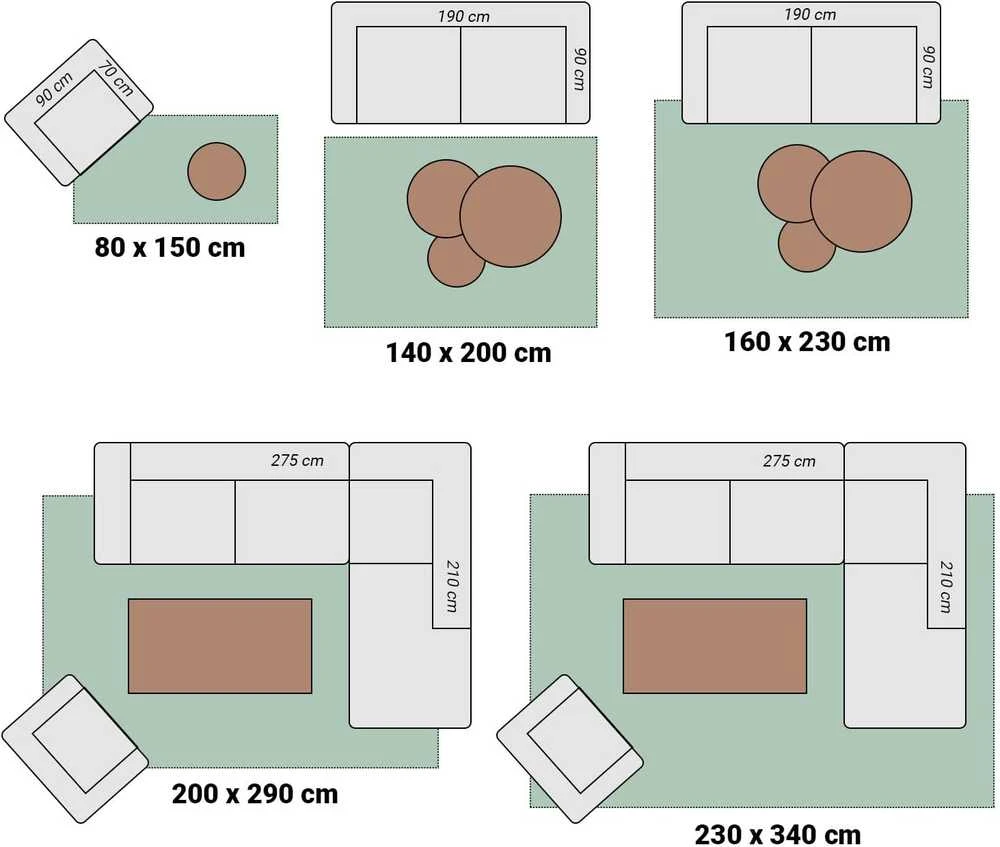 Fraai Home Living FRAAI poliesterinis kilimas 80 × 150 cm, juodos spalvos, Comfy Supreme