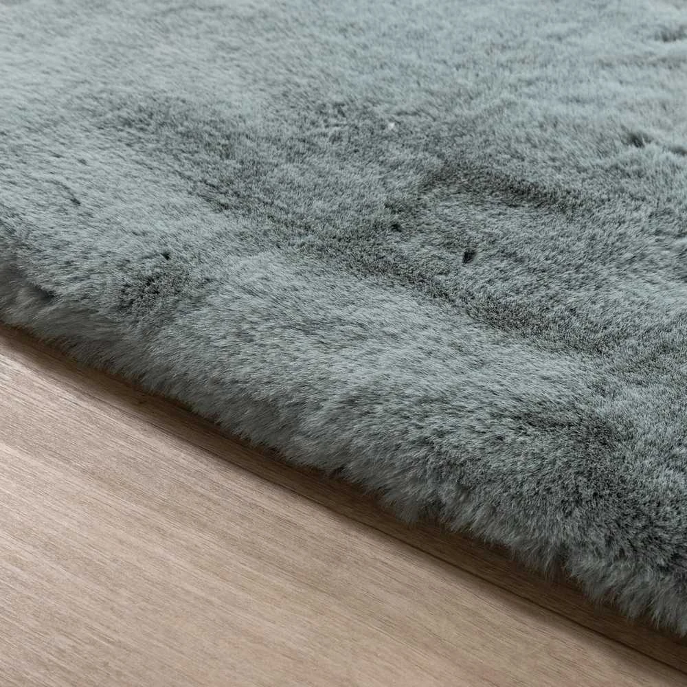 FRAAI Home & Living kilimas su ilgu plauku, poliesteris, 80 × 150 cm, mėlynas-žalias, Comfy Supreme