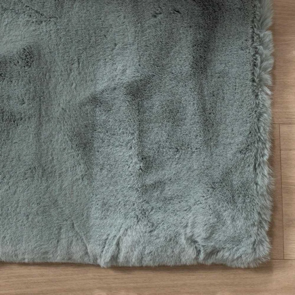 FRAAI Home & Living kilimas su ilgu plauku, poliesteris, 80 × 150 cm, mėlynas-žalias, Comfy Supreme