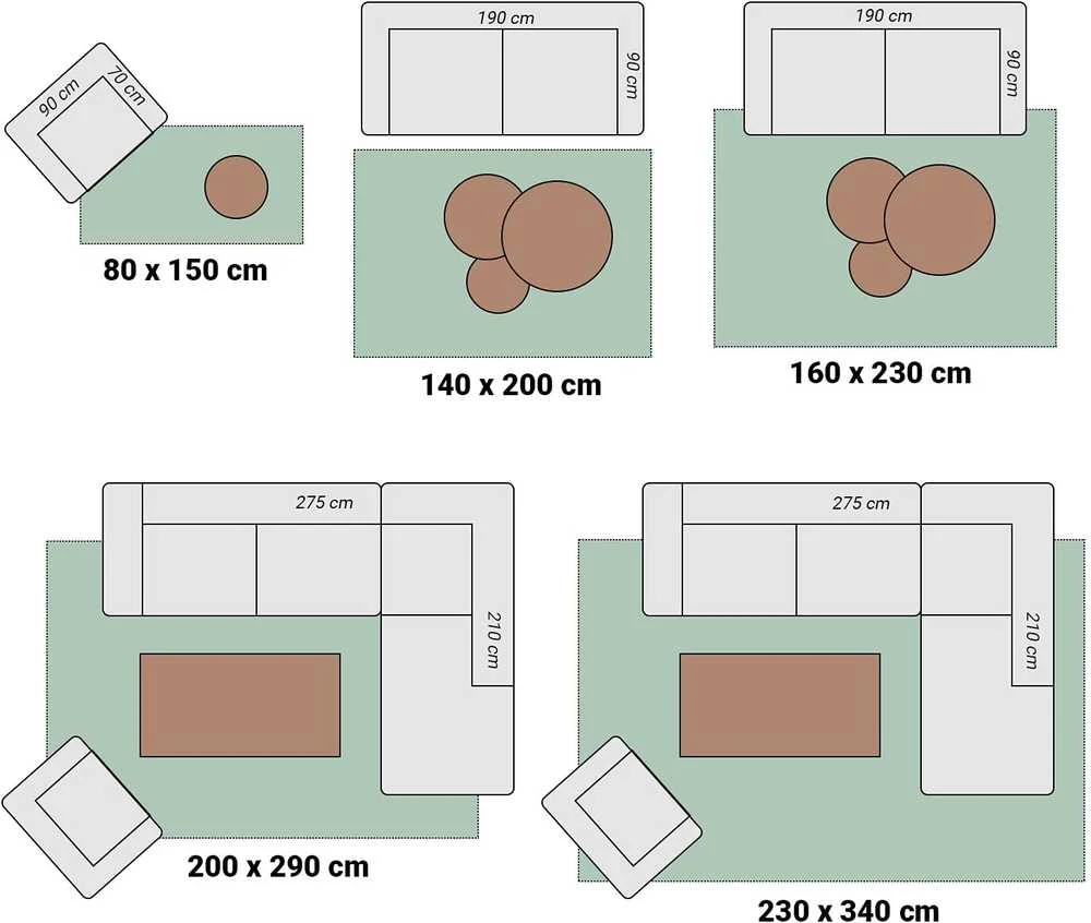 FRAAI Home & Living minkštas poliesterio kilimas 80 × 150 cm Comfy Supreme taupe