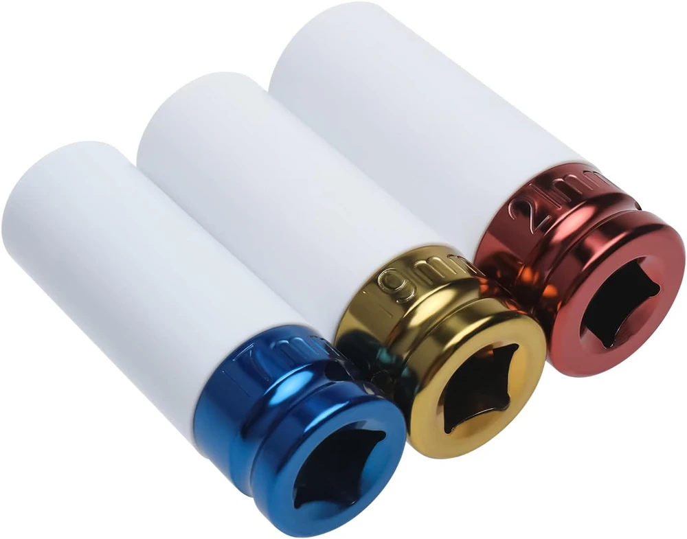 FreeTec smūginių galvučių rinkinys 1/2 col., 17, 19 ir 21 mm, FT0012_SML
