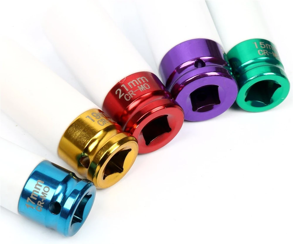 FreeTec smūginių ratų galvučių rinkinys 1/2 colio, 15–22 mm, 5 vnt., FT0064