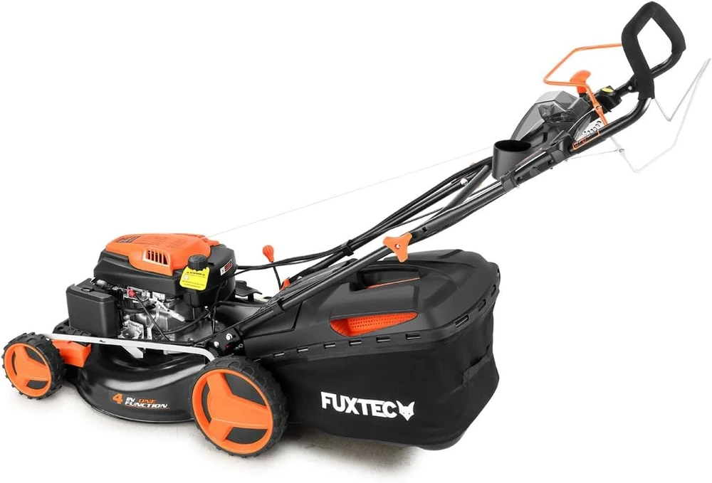 Fuxtec benzininė vejapjovė 4-in-1, 6 AG, 4.4 kW, 51 cm pjovimo plotis, elektrinis starteris FX-RM5196eSPRO