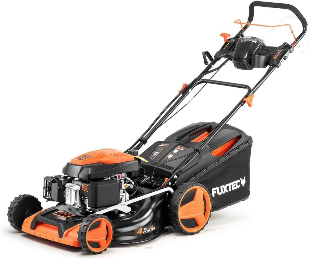 Fuxtec benzininė vejapjovė 4-in-1, 6 AG, 4.4 kW, 51 cm pjovimo plotis, elektrinis starteris FX-RM5196eSPRO