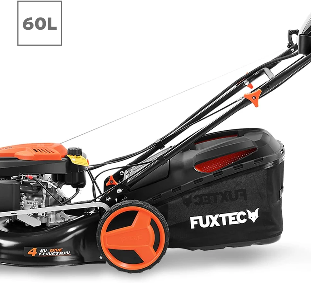 Fuxtec benzininė vejapjovė 4-in-1, 6 AG, 4.4 kW, 51 cm pjovimo plotis, elektrinis starteris FX-RM5196eSPRO