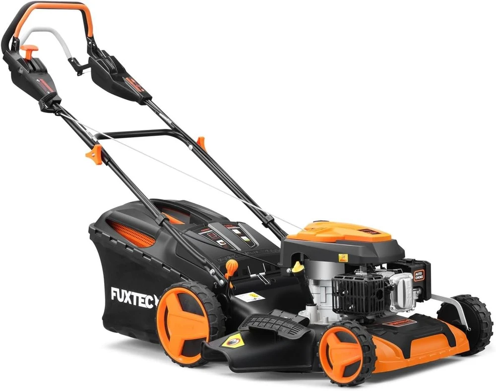FUXTEC benzininė vejapjovė 4in1, 4,4 kW, 51 cm, 60 l krepšys, reguliuojamas pjovimas FX-RM5196PRO