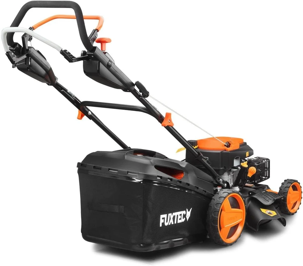 FUXTEC benzininė vejapjovė 4in1, 4,4 kW, 51 cm, 60 l krepšys, reguliuojamas pjovimas FX-RM5196PRO