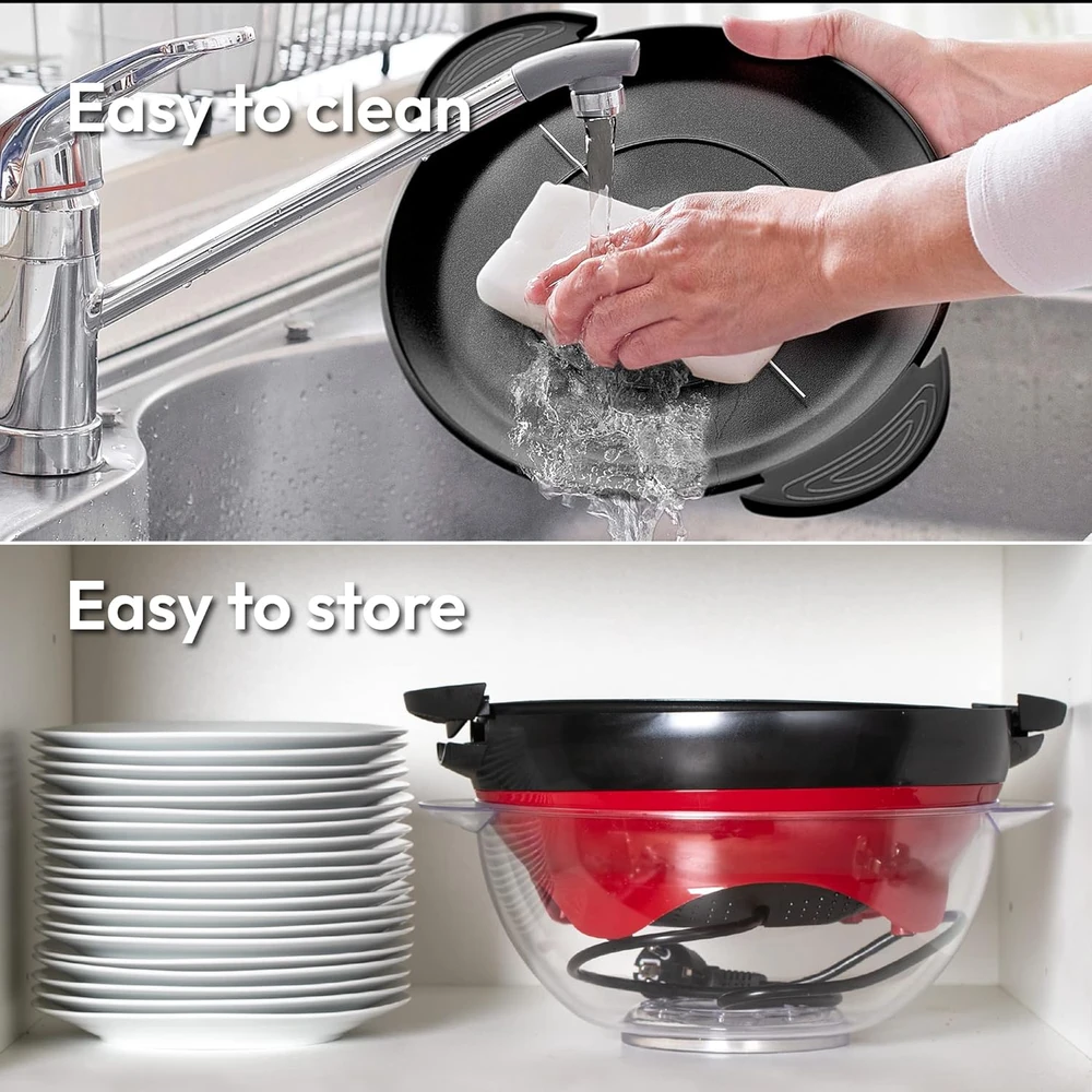 Gadgy spragėsių aparatas 5 l, 800 W, raudonas, GG0831