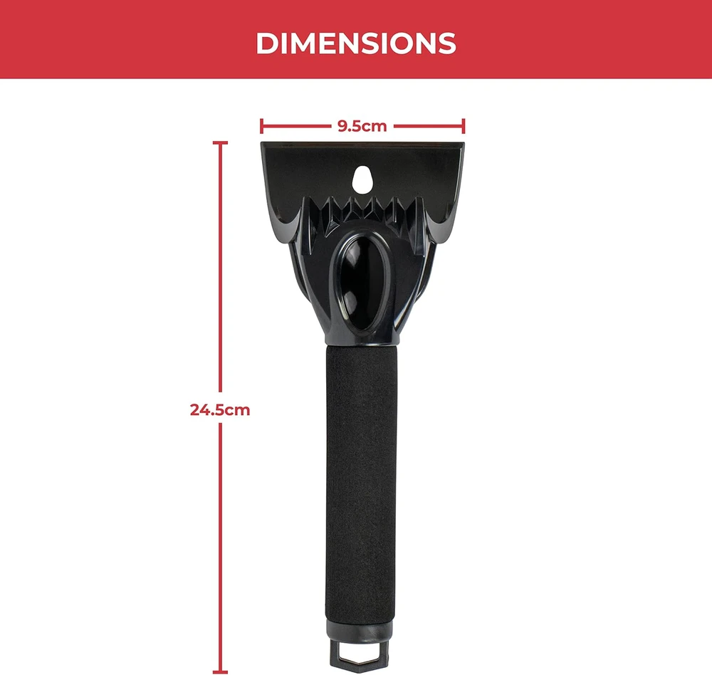 GADLANE automobilio langų ledo grandiklis su ilga rankena, 2 vnt., 24 cm, GLIS2