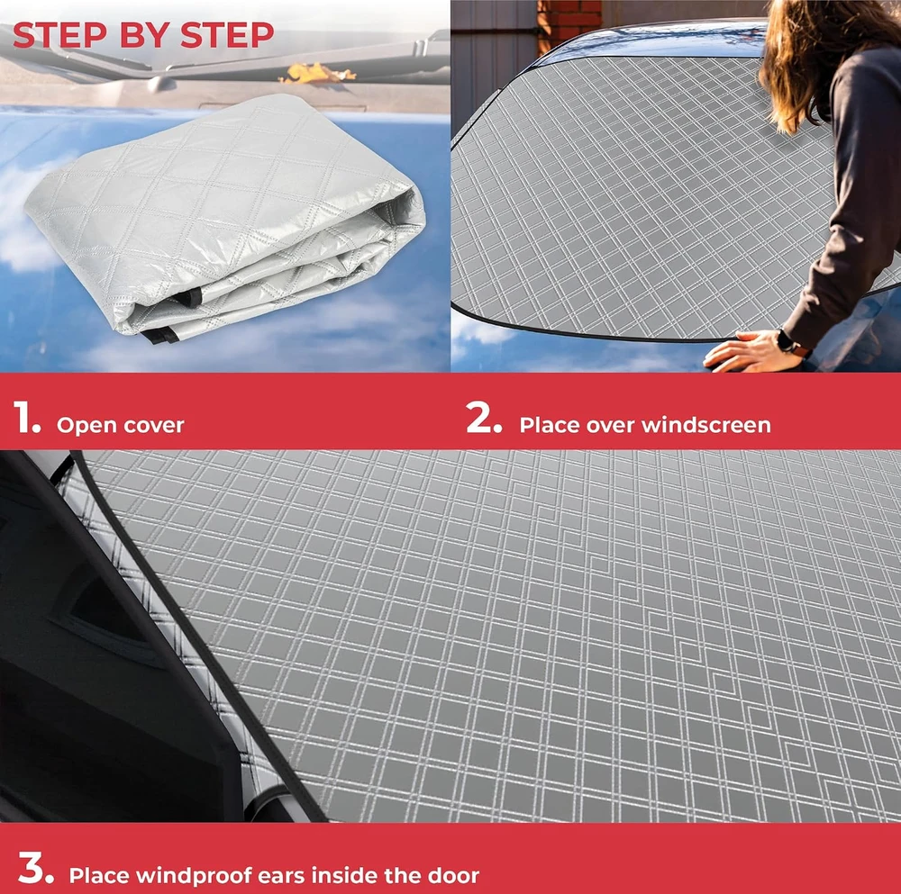 GADLANE magnetinis automobilio priekinio stiklo uždangalas 145 × 100 cm GL1493