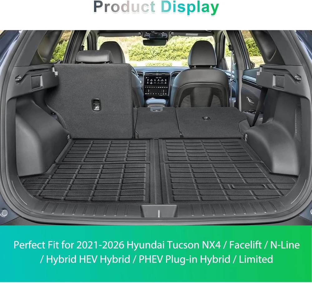 GAFAT bagažinės kilimėlis Hyundai Tucson NX4 2021–2025, sulankstomas TPE