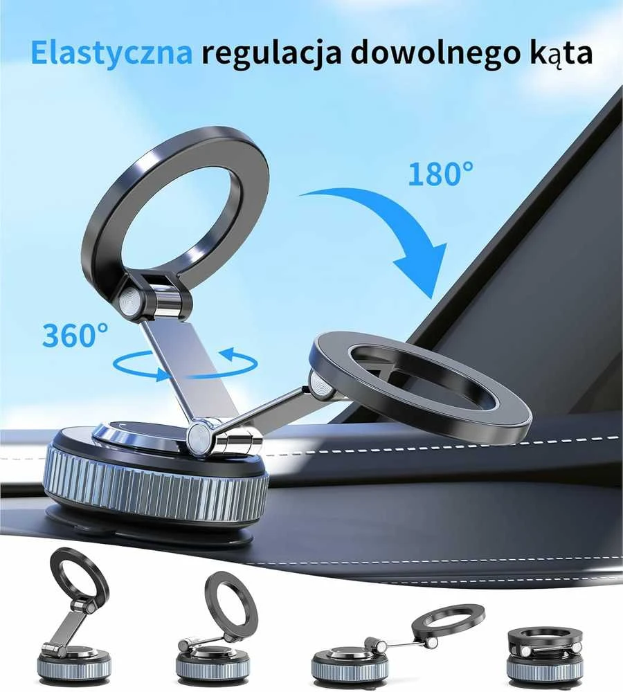 Gahenwo magnetinis automobilinis telefono laikiklis su Magsafe, sulankstomas 360°