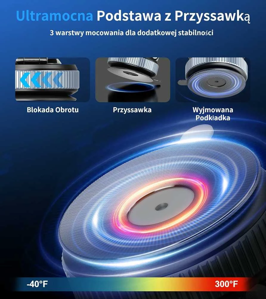 Gahenwo magnetinis automobilinis telefono laikiklis su Magsafe, sulankstomas 360°