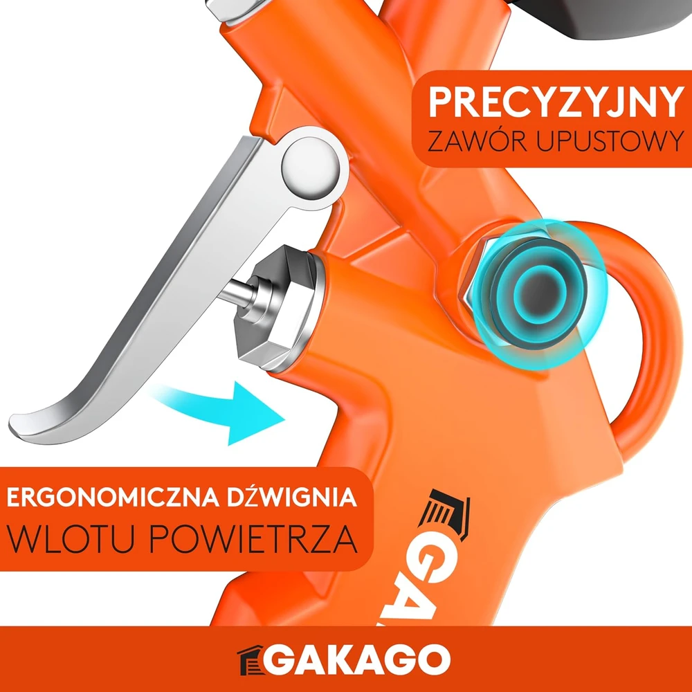 Gakago padangų pripūtimo manometras su 45 cm žarna, 0–12 bar, GK-RF