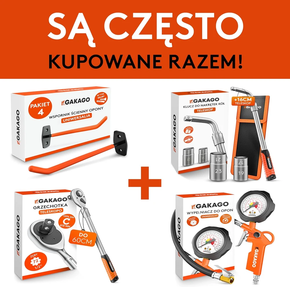 Gakago ratų varžtų galvučių rinkinys 17, 19 ir 21 mm, 1/2 colio, Steckschlüssel-Satz Kraft-Schoneinsatz