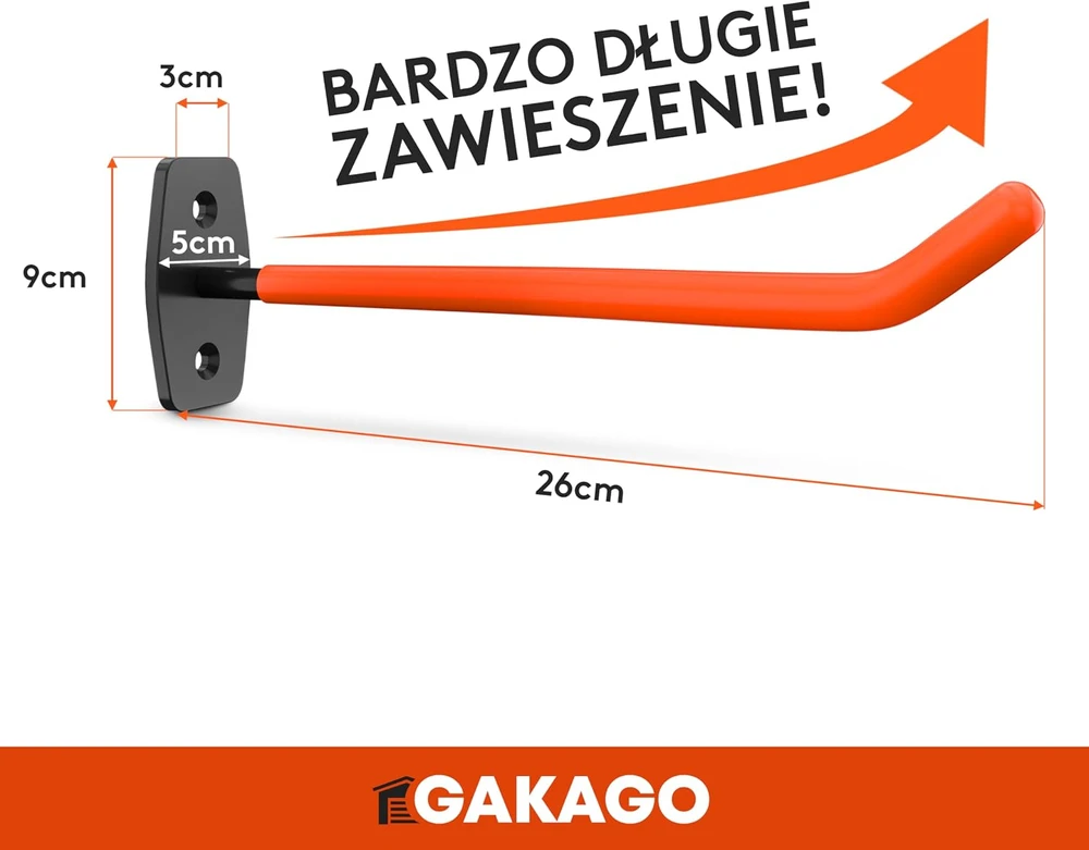 Gakago sieninis automobilių padangų ir ratlankių laikiklis, 4 vnt., iki 40 kg, Reifen Wandhalterung