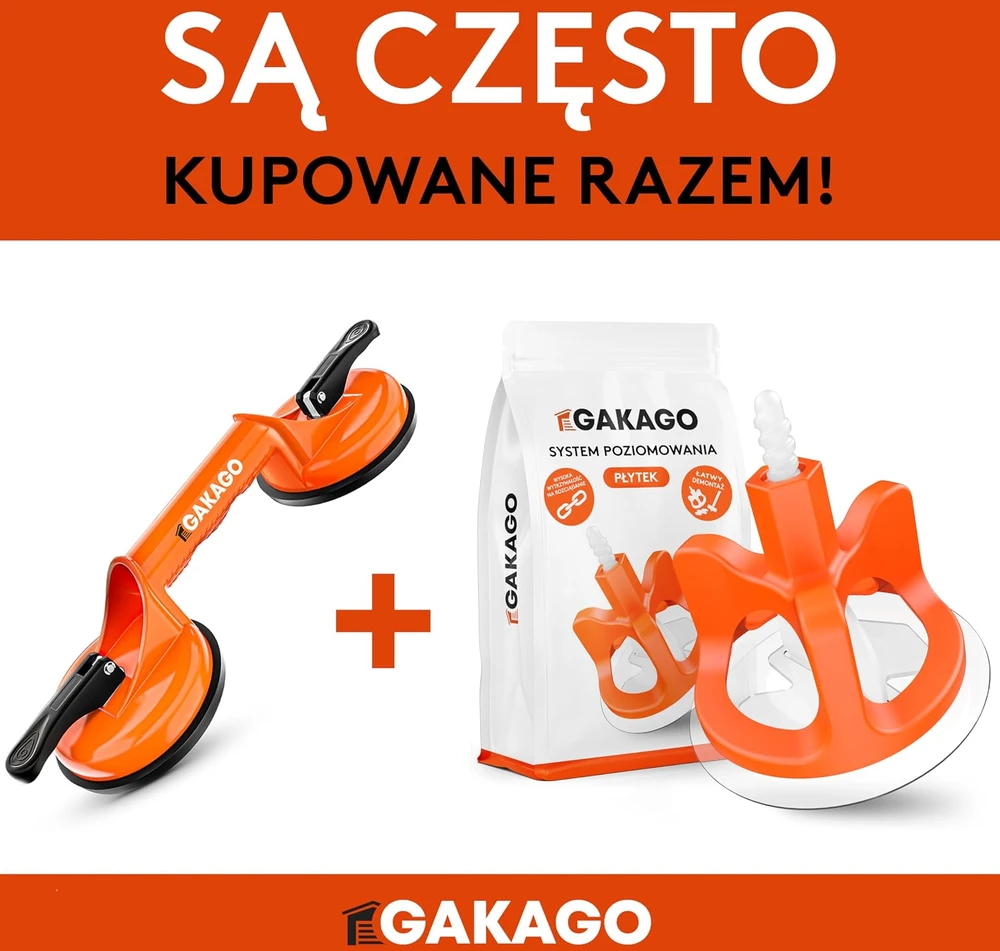 Gakago vakuuminių siurbtukų keltuvas 120 kg plytelėms ir stiklui, 2 vnt., VAC2-2pc