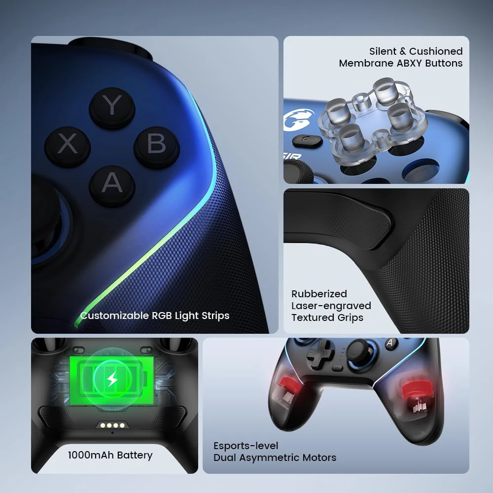 GameSir SuperNova T4n Pro belaidis žaidimų valdiklis rožinės spalvos