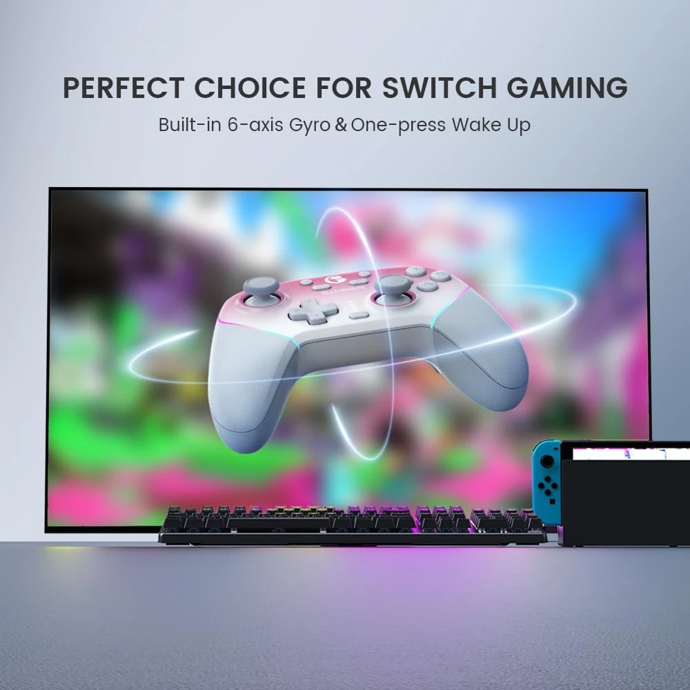 GameSir SuperNova T4n Pro belaidis žaidimų valdiklis mėlynos spalvos