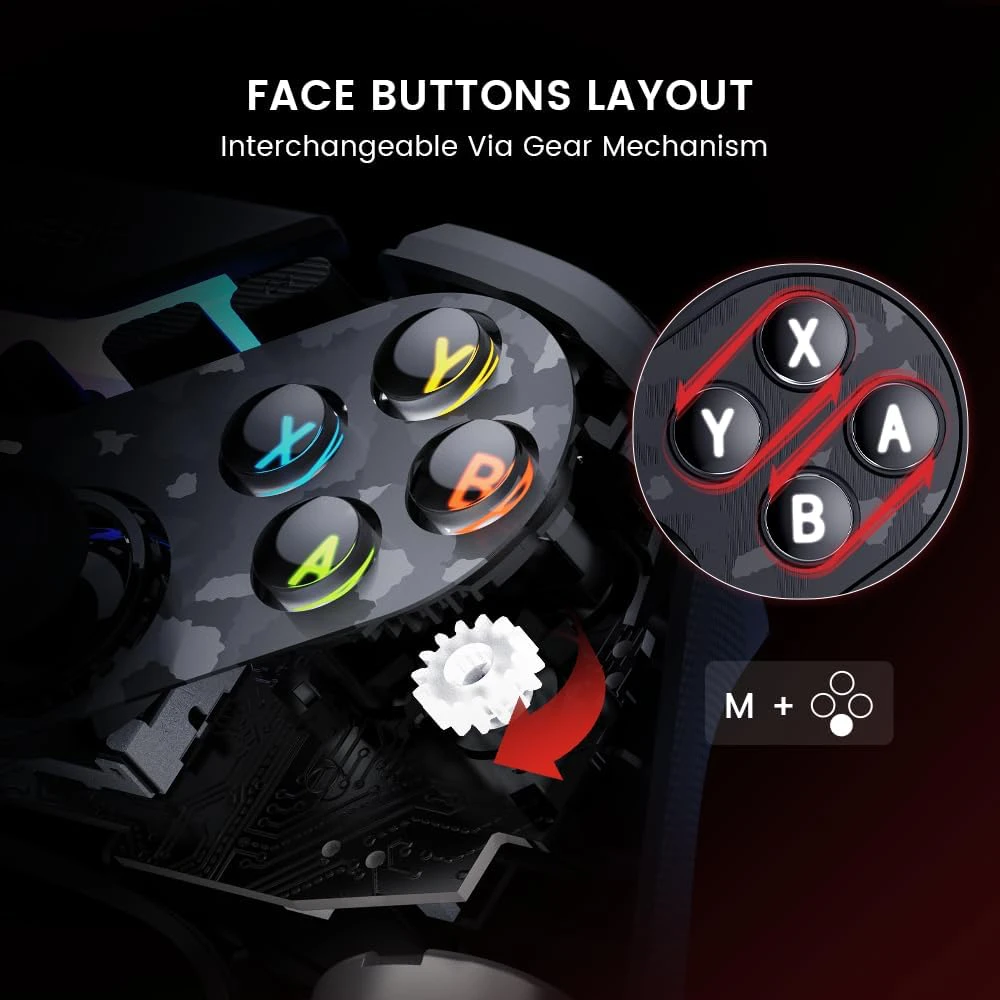 „GameSir T3 Bundle“ belaidis valdiklis „Tarantula Pro“ su įkrovimo stotele (juodas)