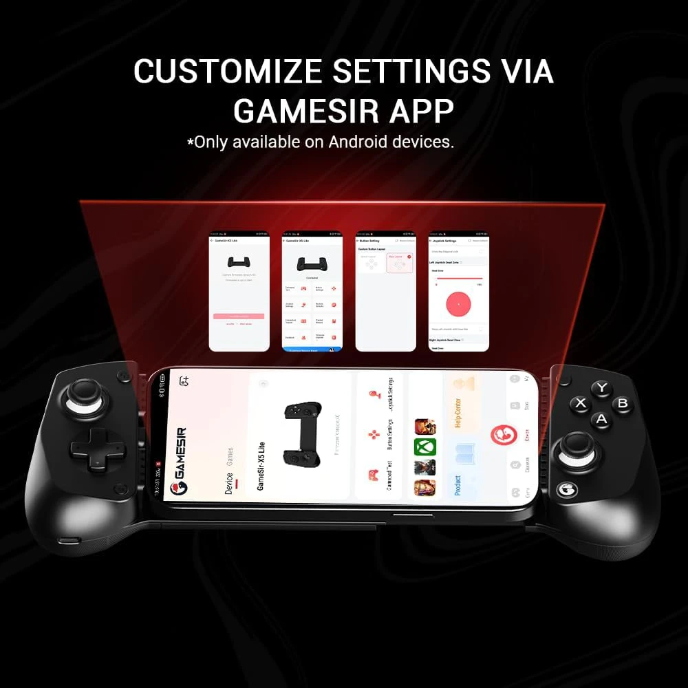 Gamesir GamesSir X5 Lite BK Mobile Controller juodos spalvos