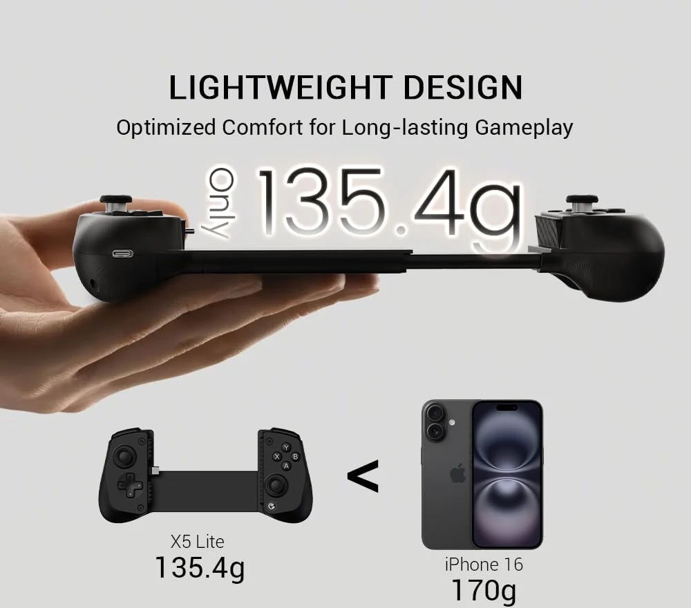 Gamesir GamesSir X5 Lite BK Mobile Controller juodos spalvos