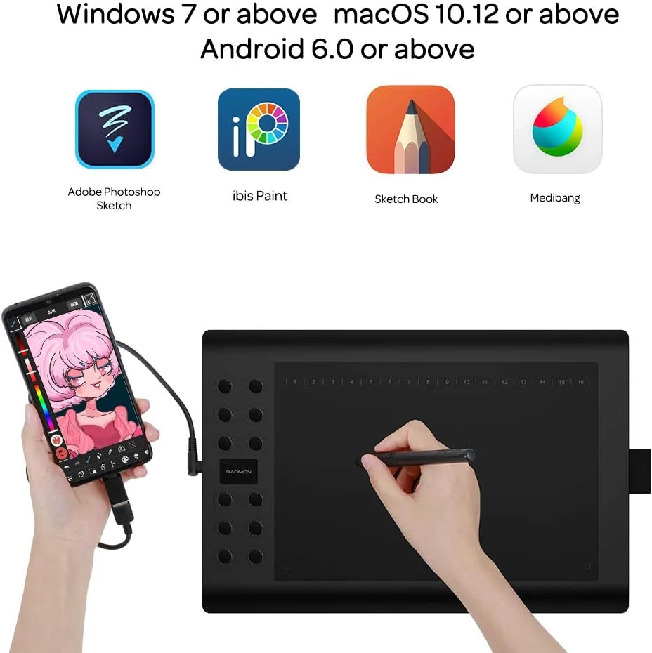 GAOMON M106K PRO grafinis planšetinis kompiuteris
