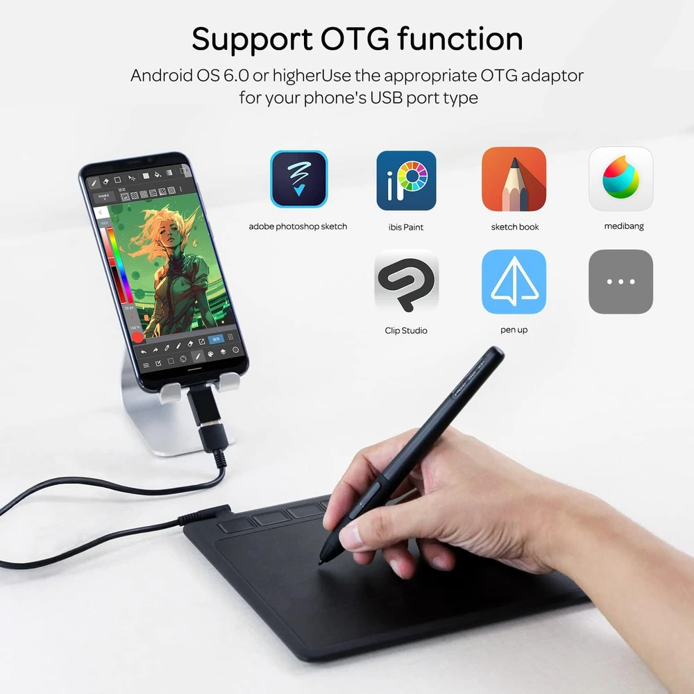 GAOMON grafinė planšetė S620, 6,5 x 4 col., 8192 spaudimo lygių, USB