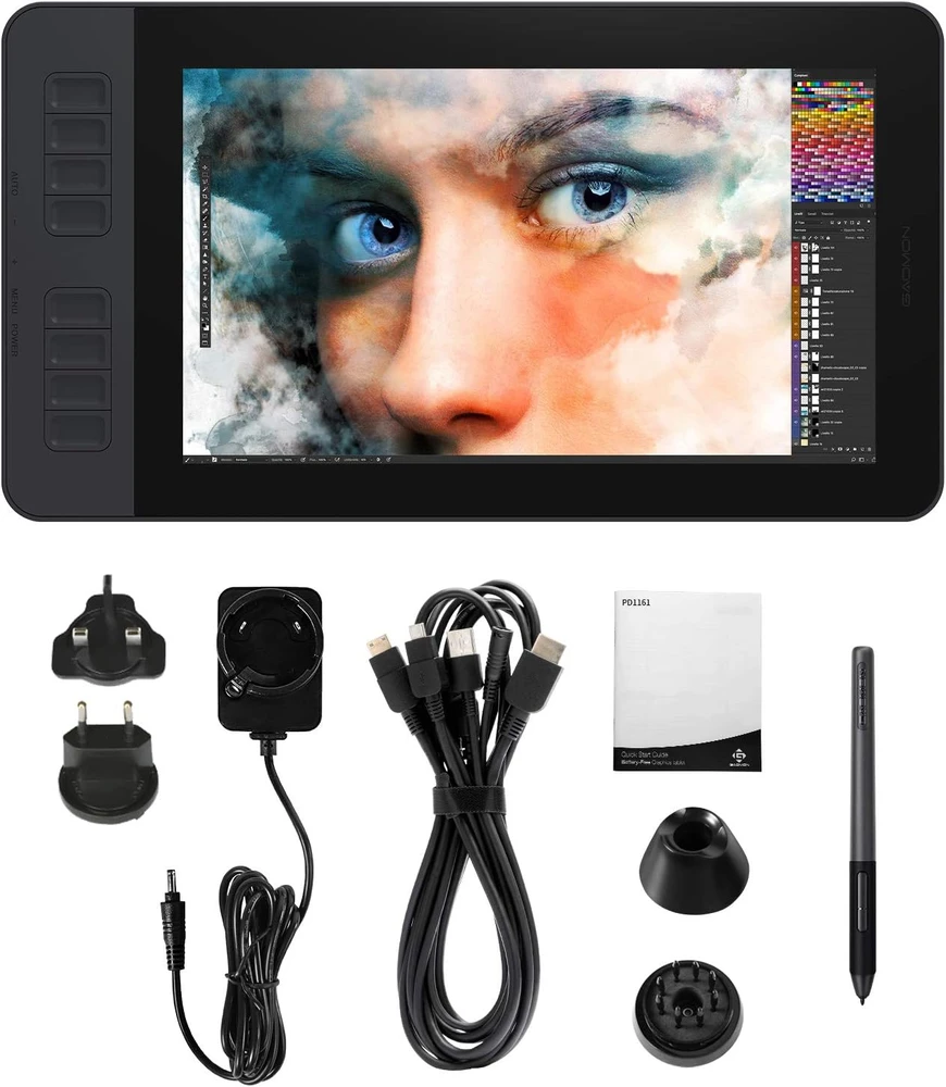 GAOMON grafinė planšetė su 11,6 col. Full HD ekranu ir 8192 slėgio lygiais PD1161