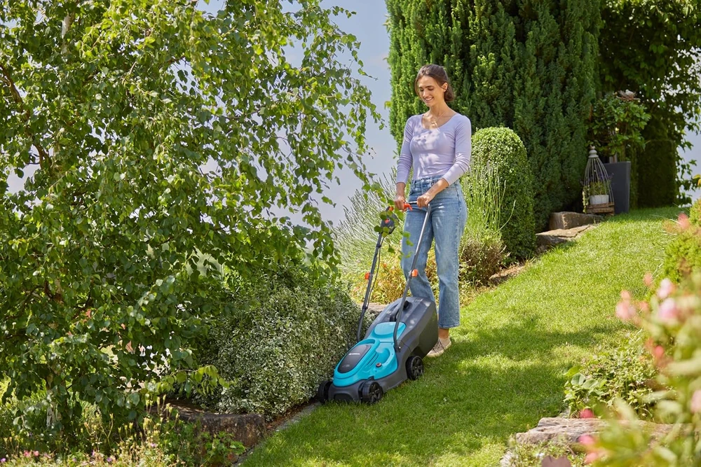 Gardena akumuliatorinė vejapjovė 32 cm, reguliuojamas aukštis, EasyMax 32/18 V Solo