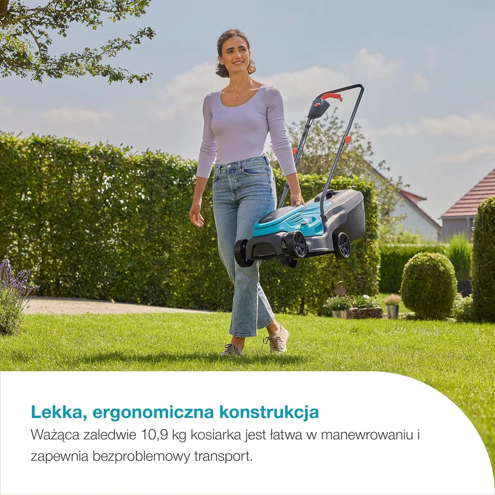 Gardena akumuliatorinė vejapjovė 32 cm, reguliuojamas aukštis, EasyMax 32/18 V Solo