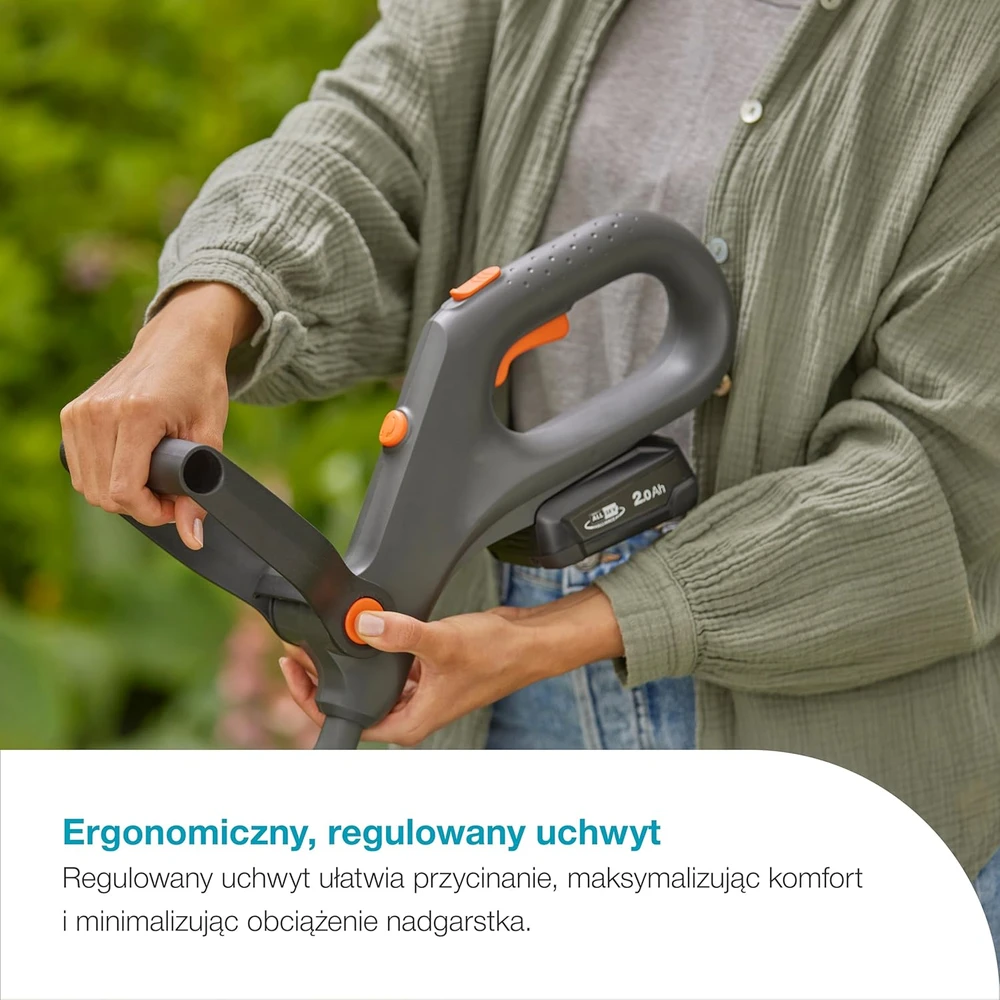 Gardena EasyTrim 25 18V akumuliatorinės žoliapjovės komplektas su 18V P4A baterija 2.0 Ah