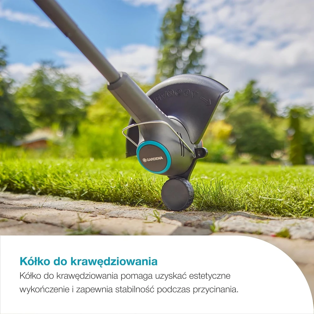 Gardena EasyTrim 25 18V akumuliatorinės žoliapjovės komplektas su 18V P4A baterija 2.0 Ah