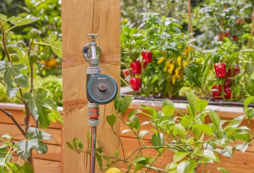 Gardena automatinis laistymo laikmatis Easy, elektroninis vandens valdiklis, 15 programų, 01896-20