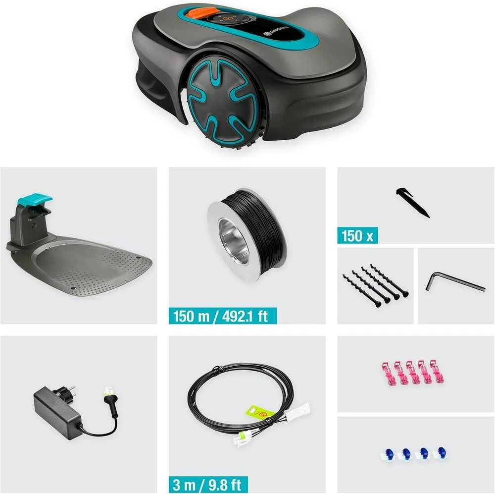 Gardena robotinė vejapjovė SILENO minimo 350, baterinė, pjovimo aukštis 20–45 mm, 15208-47