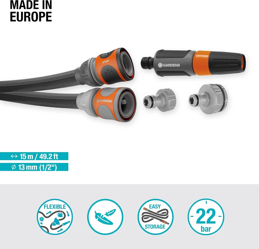 Gardena Tekstilinės žarnos Liano™ Life 15 m rinkinys | ‎18445-20