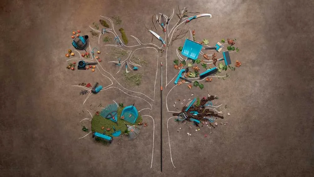 Gardena Combisystem grėblys aeratorius, dvipusis 35cm (3392-20)