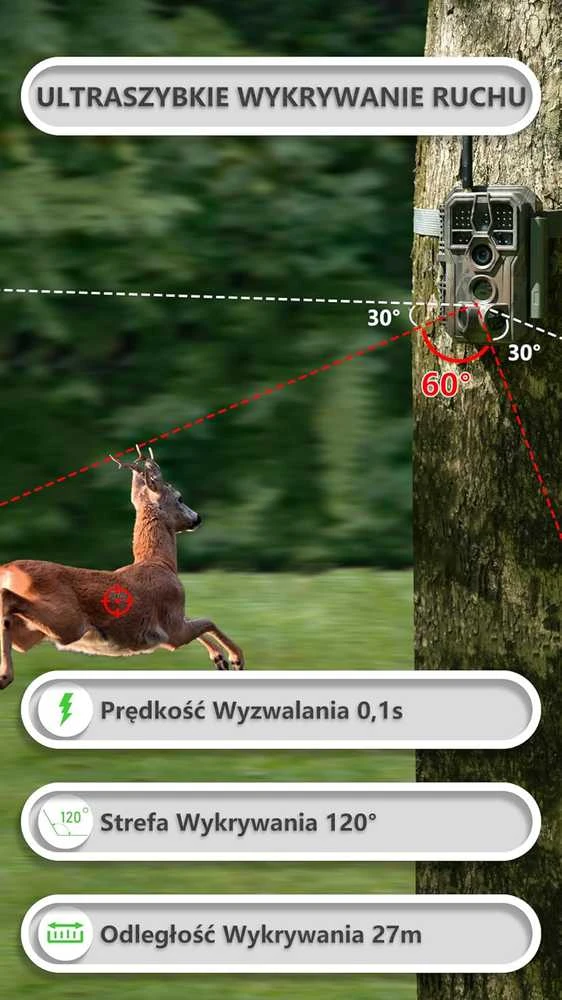 GardePro laukinių gyvūnų stebėjimo kamera su Wi-Fi, 8000 mAh akumuliatoriumi, 64 MP, naktinis matymas, E8P